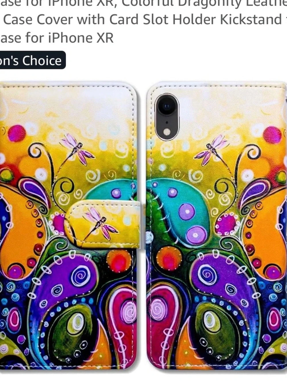 Decorative Multicolor Phone Case - Vibrant Yellow, Purple & Orange Design IPhone